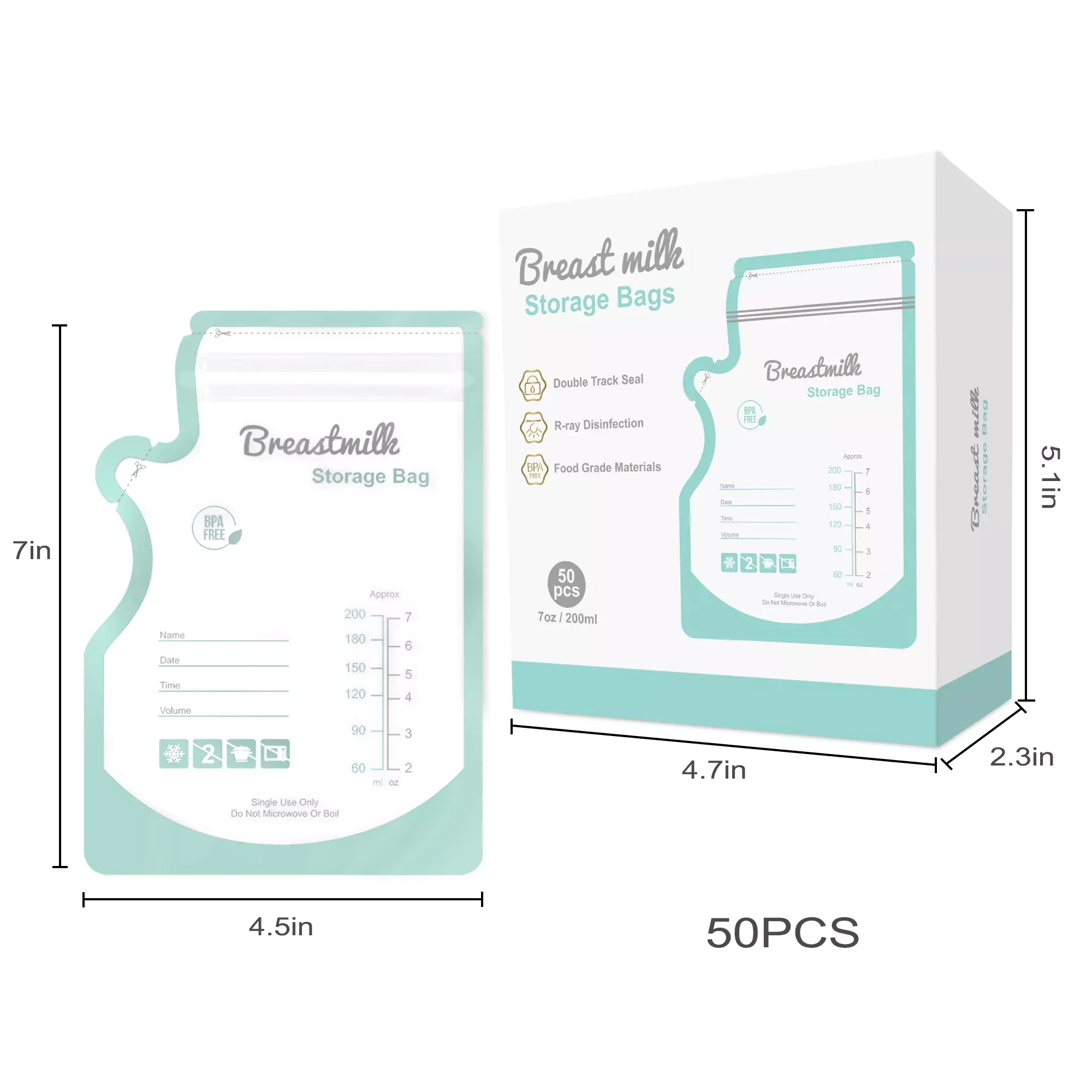 OEM/ODM BPA Free Silicone Leak Proof Baby Food Stand Up Pouch Breastmilk Storage Bag High Quality Breast Milk Cooler Storage Bag