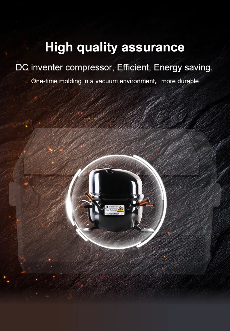 
Factory hot sales small car refrigerator 12 volt refrigerator portable compressor car fridge with best service 