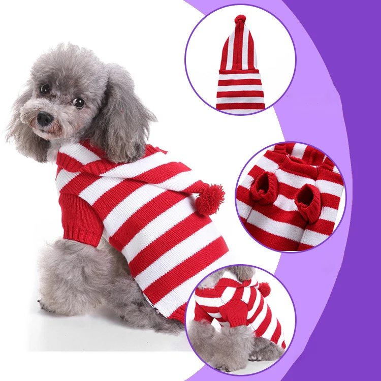 Cheap Wholesale Pet Clothes Knit Turtleneck Christmas Sweater Warm Cat Dog Apparel Autumn Winter Pet Sweater