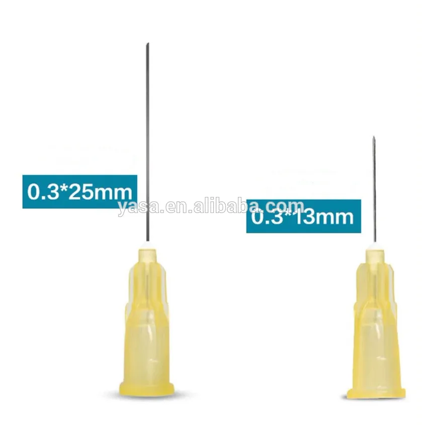 hot sale custom disposable 9mm hypodermic needle 22 gauge 18.8 stainless23g 25 g *1  16g-27g sizes