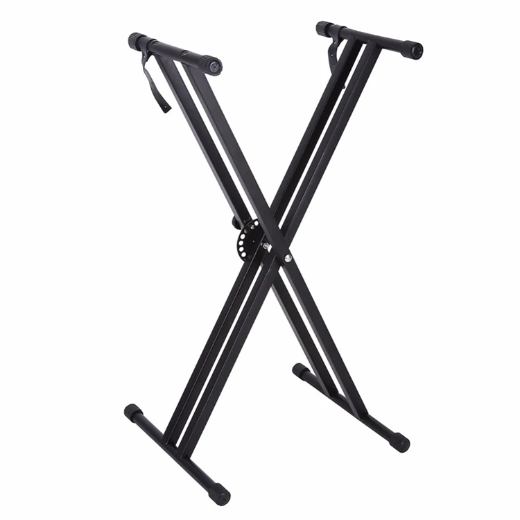Wholesale Professional Black Stable Universal X-style Adjustable Music Piano Keyboard Stand