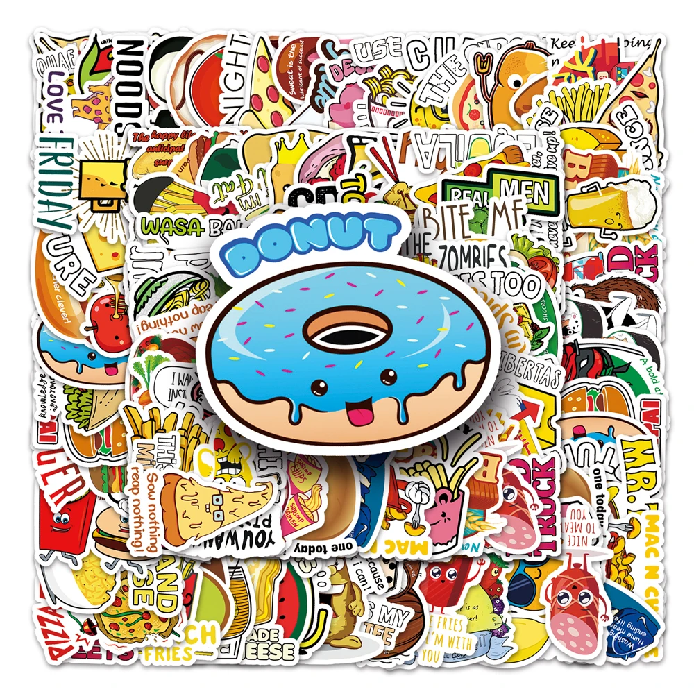 100Pcs 2023New Small Fresh Arabesques RC INS Sticker Cartoon Waterproof PVC Car Sticker
