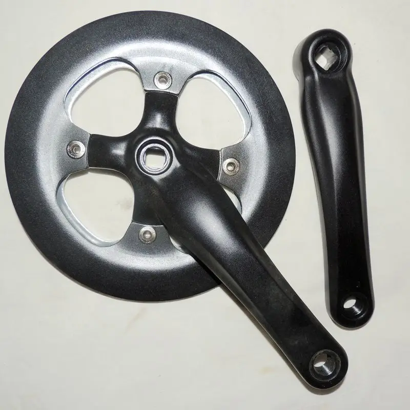 Bicycle Flywheel Crankset Road Bike Alloy Fixed Gear Chainwheel Single Speed Crankset For bielas mtb 44T  Bicycle Parts