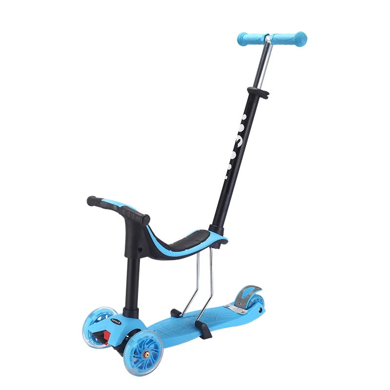 Foot Scooter High Quality Multi-functional 4 In 1 with Removable Seat 4 Light Wheel Kids Toys Foot Scooter