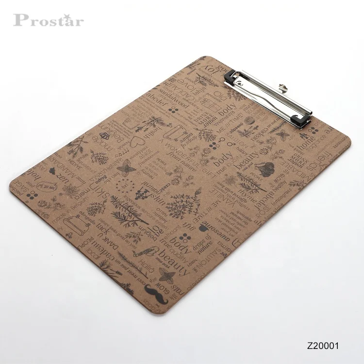 High quality metal clip A4 custom logo clipboard