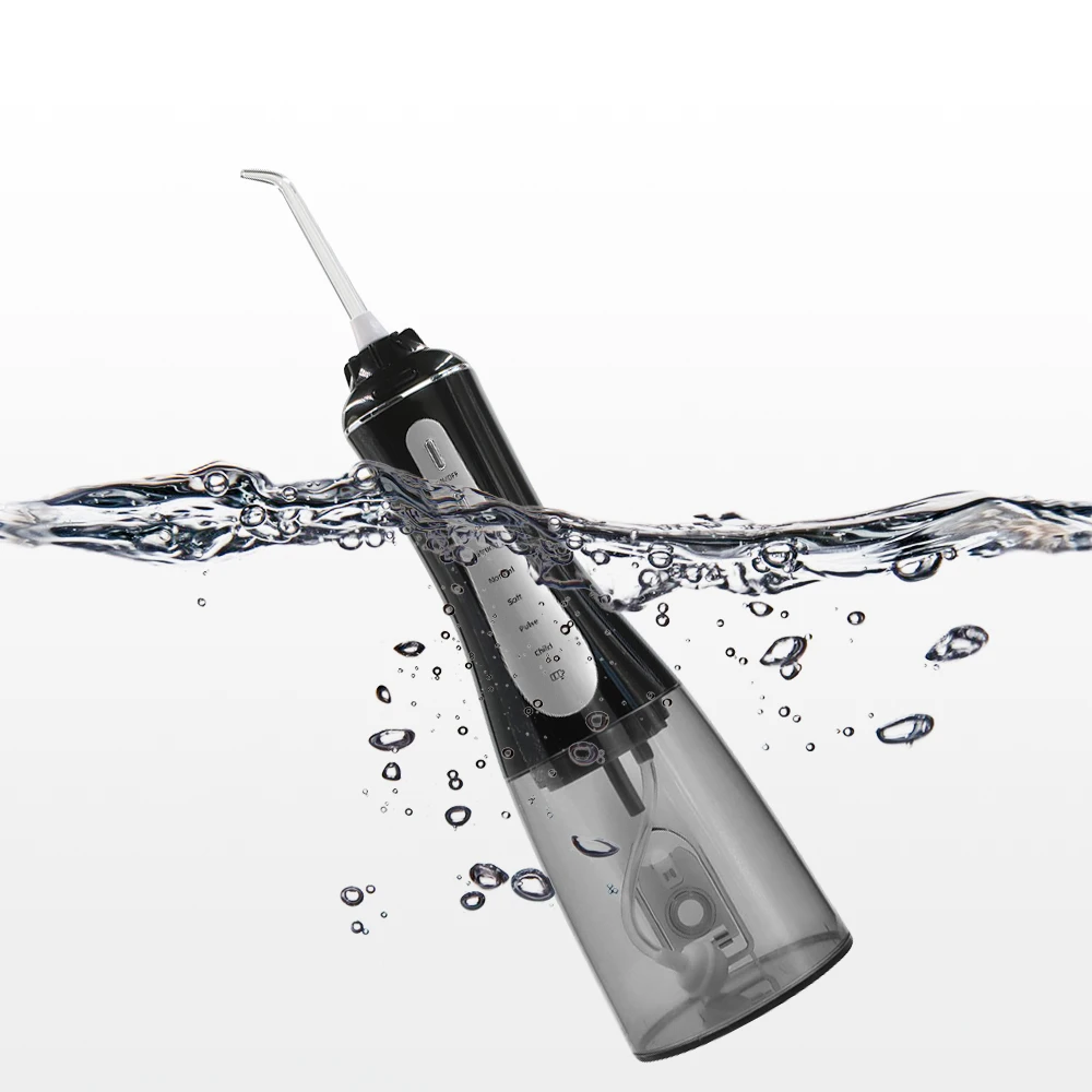350ml Capacity  Portable Oral Jet Pik Teeth Whitening Machine Cordless Rechargeable Water Dental Flosser