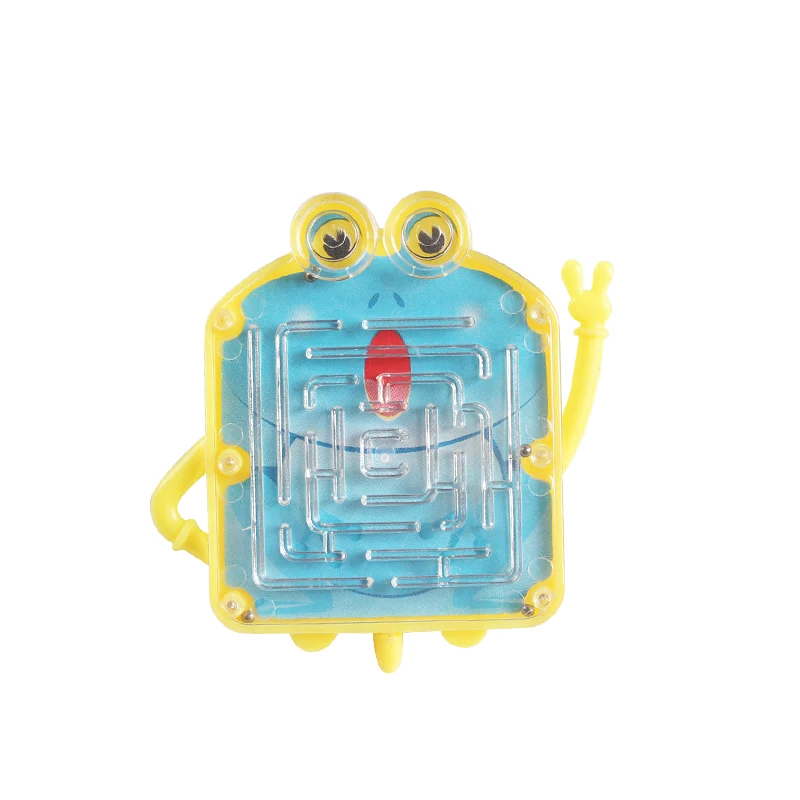 Hot Sales Competitive Price Frog Shape Plastic Mini Finger Ring Toy With Maze Game For Kids