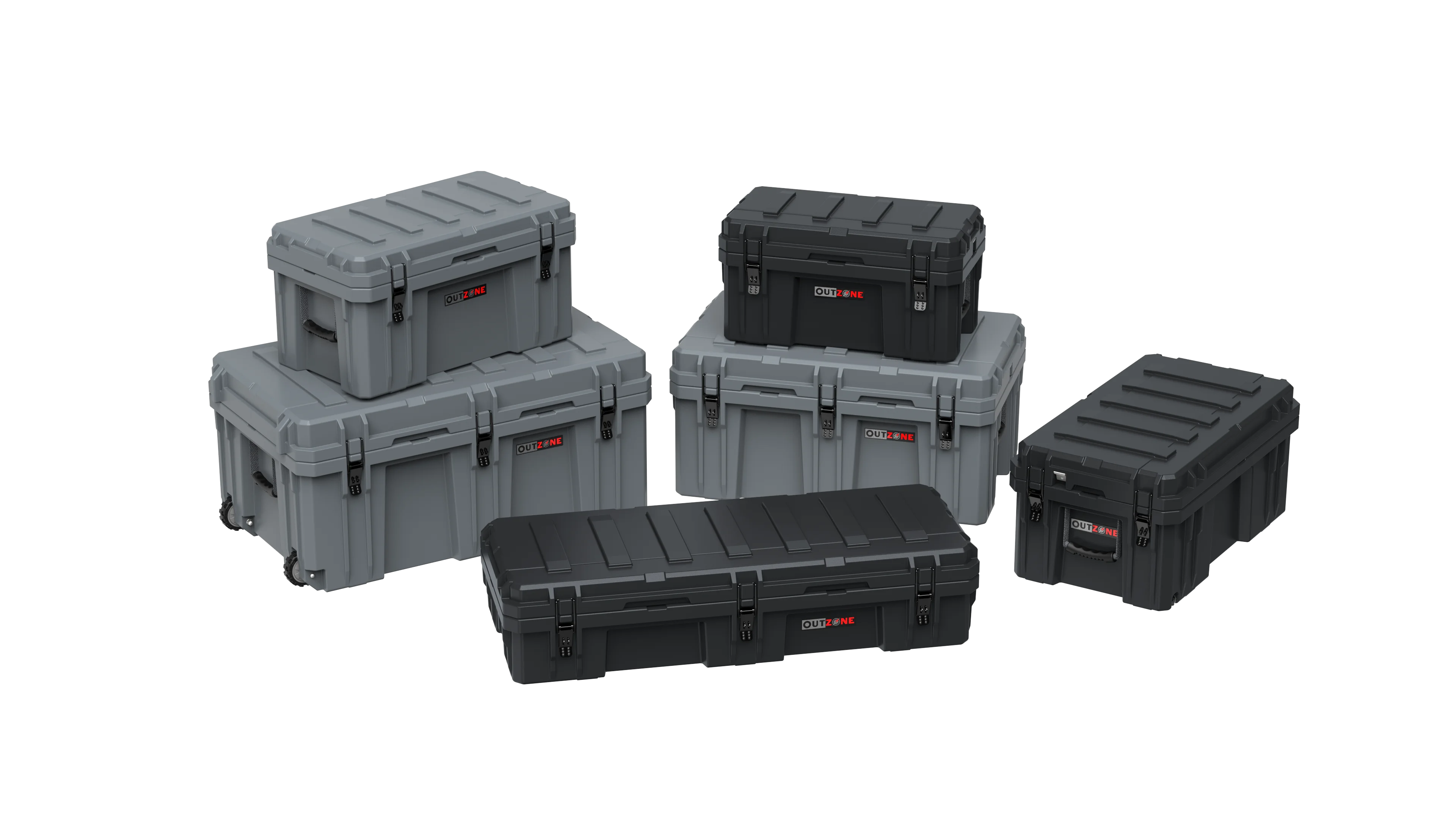 Factory price Waterproof heavy Duty Plastic Car Roof Box 95L Tool Box