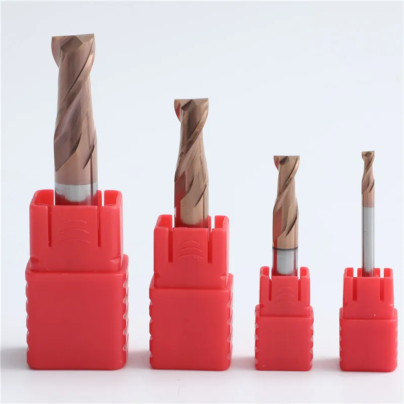 2024 groove cutter graphite flat milling cutter cutting tool golden coating altin coated alu power aluminum cutting end mill