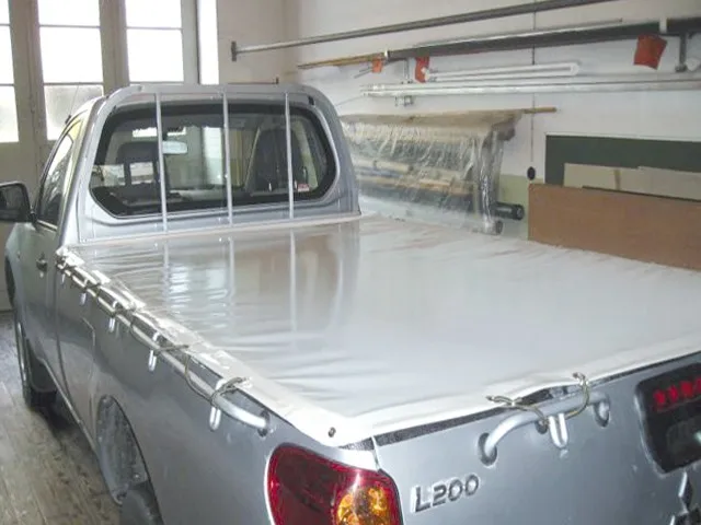 truck tonneau cover tarps 18oz acrylic lacquer pickup waterproof fabric