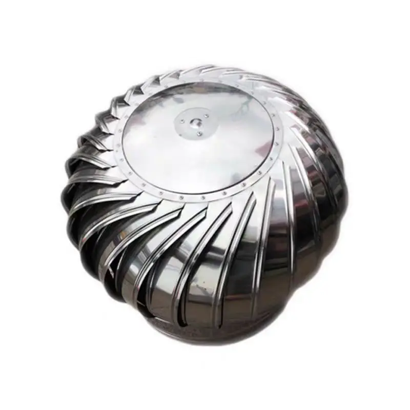 China Factory Supply Unpowered Roof Ventilation Fan Metal Wind Driven Powerless no power roof fan Unpowered wind blowing