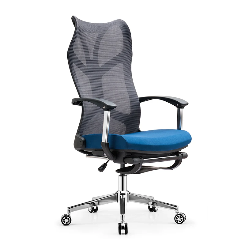 Ergonomic Design Mesh Office Chairs High Back Recliner Sleeping Office Chair With Foot Rest