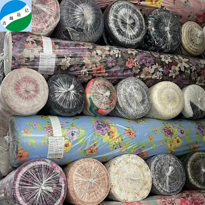 China textile woven 100% polyester floral chiffon crepe print fabric print stock lot