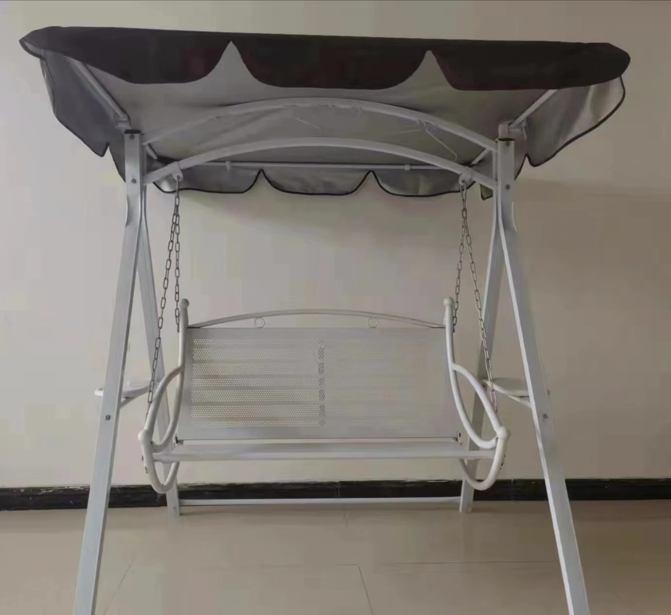 Low Price 3 Person Outdoor porch garden Patio Swing bed hanging Chair with Canopy Shade