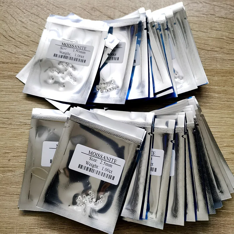 Super White Radiant Cut Moissanite 0.8-2.9MM Rectangle Shape Lab Grown Diamond Gra Moissanite Stones