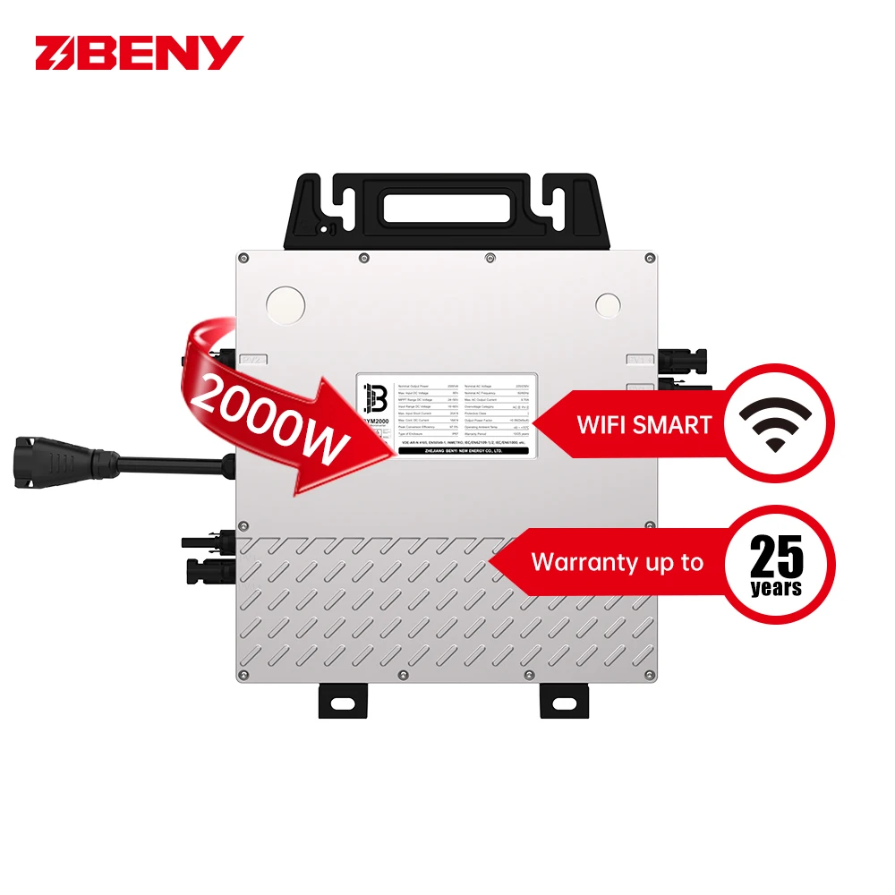 BENY 2000 Вт Солнечный микро инвертор Plug And Play Солнечная Сетка галстук микроинвертор IP67