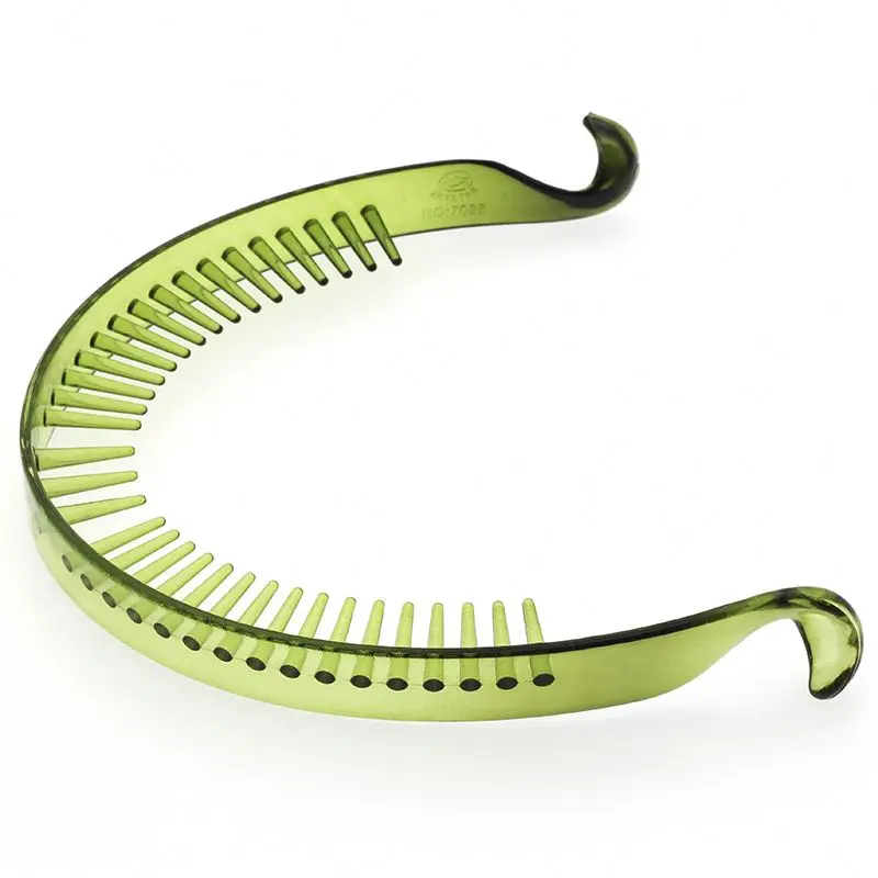 Hot Sale Round Flexible Plastic Hair Barrettes