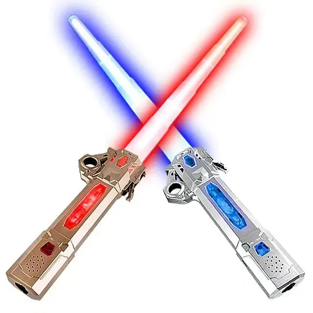 New Light Sabers Led Flashing Swords Laser Sword led toy knife Toy Telescopic Glow Stick Flash Stick Creative Toy for Kids