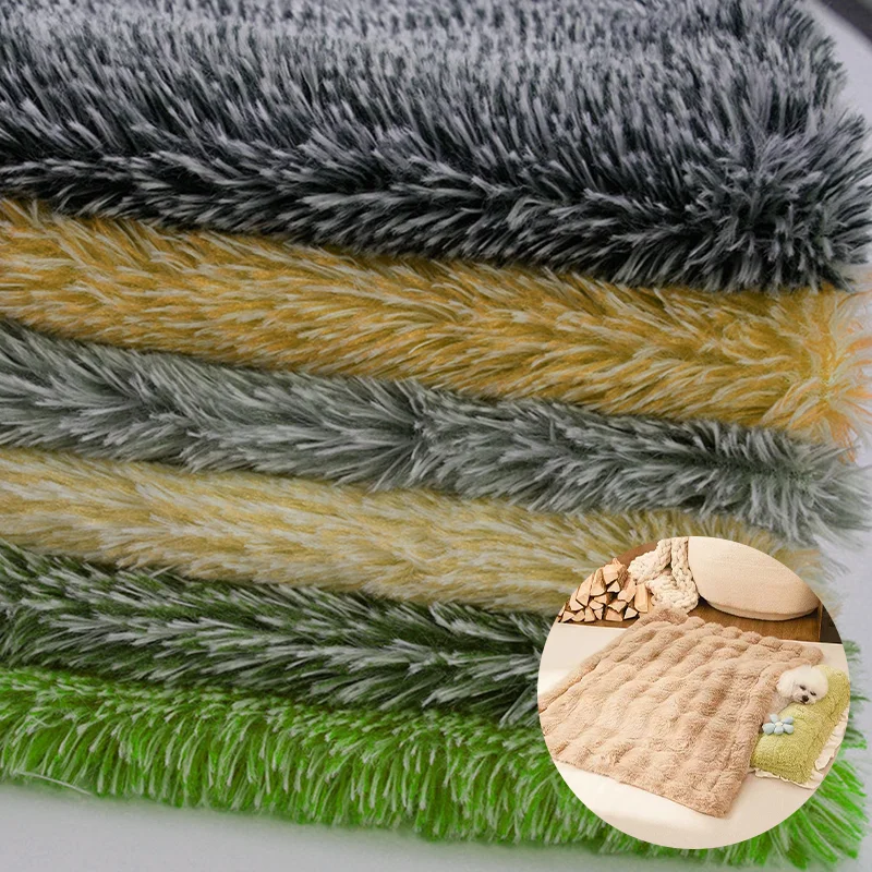 Прямой производитель игрушек подушки материалы 20 мм 30 35 длинный ворс полиэстер мягкий PV плюшевая ткань из искусственного меха/
