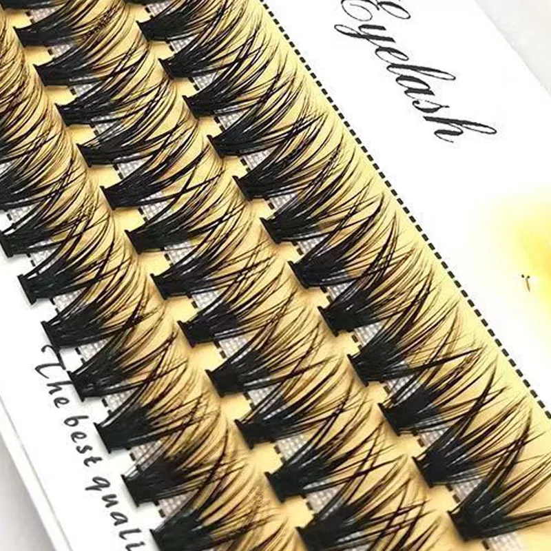 pre- bond technology diy lashes press-on falsies eyelash clusters kit press on Cluster Lashes self adhesive eyelashes