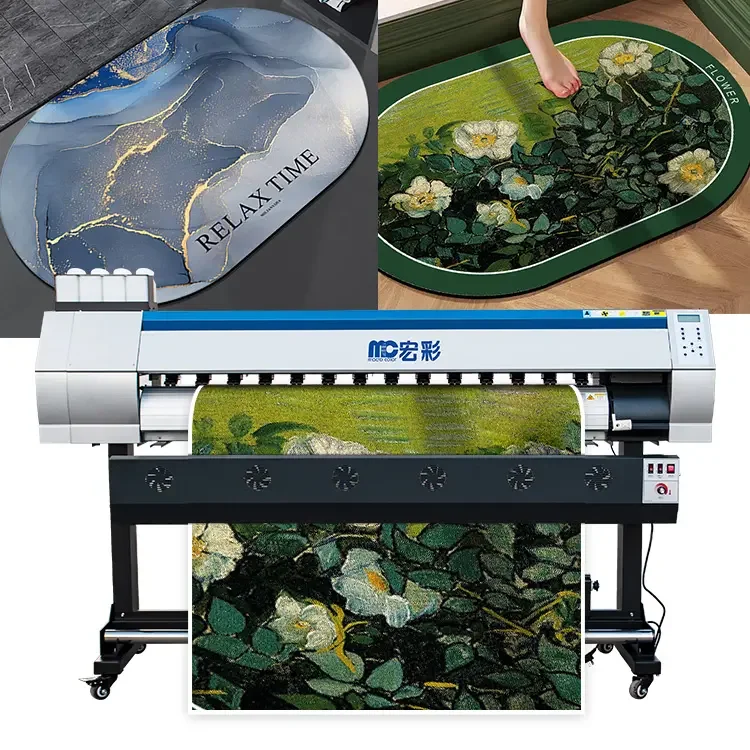 Industrial eco-solvent 1.6m 1.8m large format printer digital inkjet sublimation plotter for textile fabric  printing machine