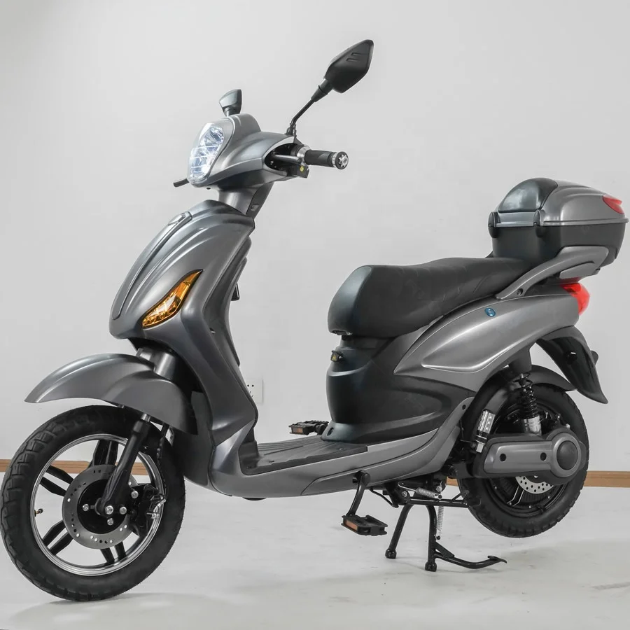 16*3.0 Fat tyre Adult commuting moped dual disc brakes with signal light Electric scooter with pedal