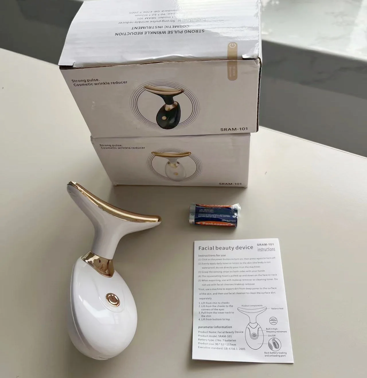 2024 Hot Selling Skin Tightening Anti-aging Face And Neck Lifting Massager Therapy Face And Neck Lifting Device