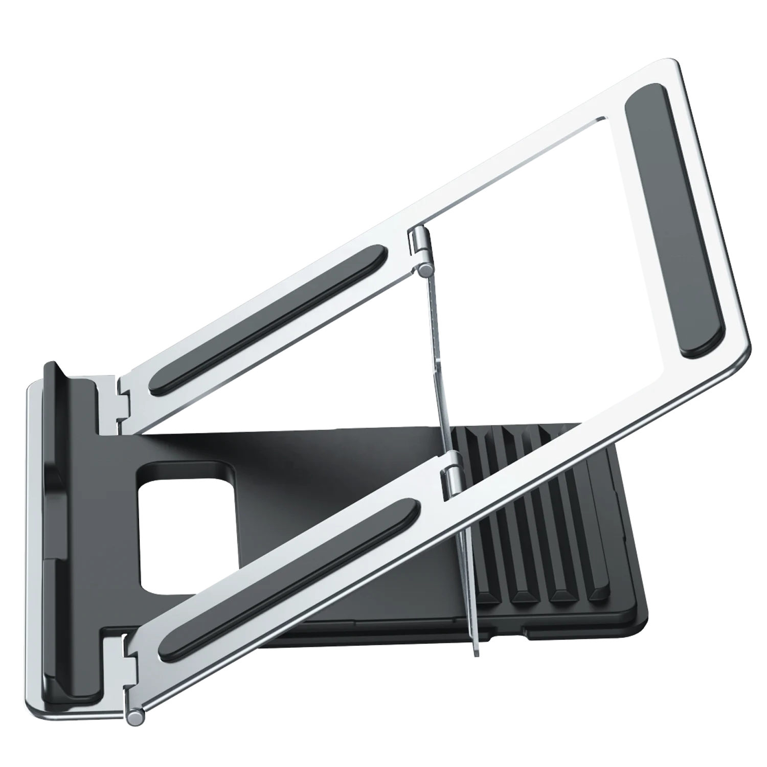 4 Levels Foldable Adjustable Metal Silicone Computer Tablet Stand Ergonomic Notebook
