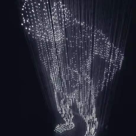 3mm RGB 360 degree led matrix pixel string waterproof IP65 3D LED Pixel 3D volume point LED display 3D MATRIX LED point light