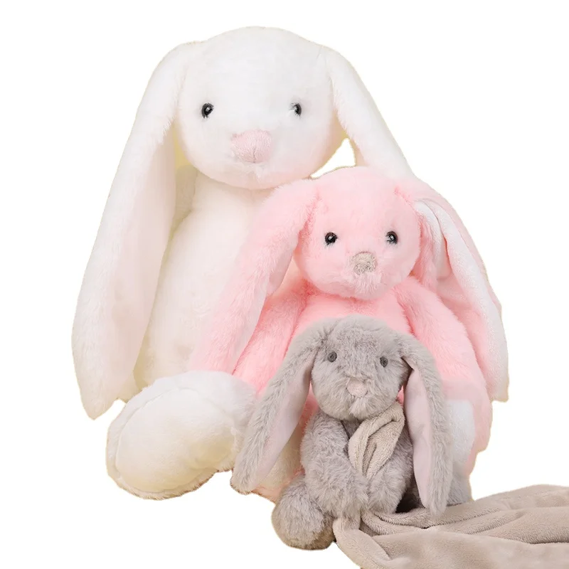 Personalized Easter big size 45cm Bunny Sublimation Rabbit stuffed toy long ear 18inch easter bunny plush toy