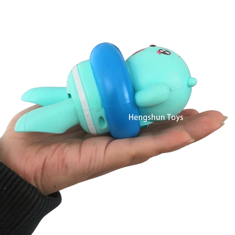 
Cartoon popular kid bear wind up floating bath toy 