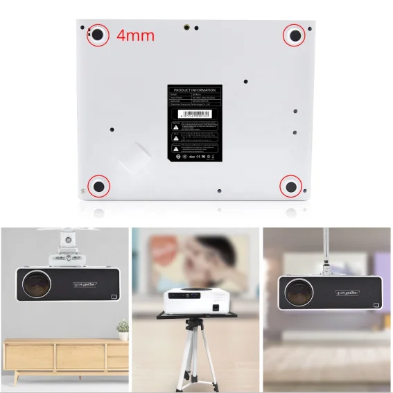 Портативный проектор TouYinger Q9 6500 люмен 1080P домашний светодиодный видеопроектор 200 дюймов OEM ODM поставщик