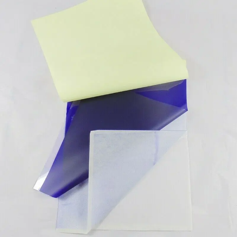 25 Pcs 4 Layers Sheets Thermal Stencil Tattoo Transfer Paper Carbon 8.5x11 inch