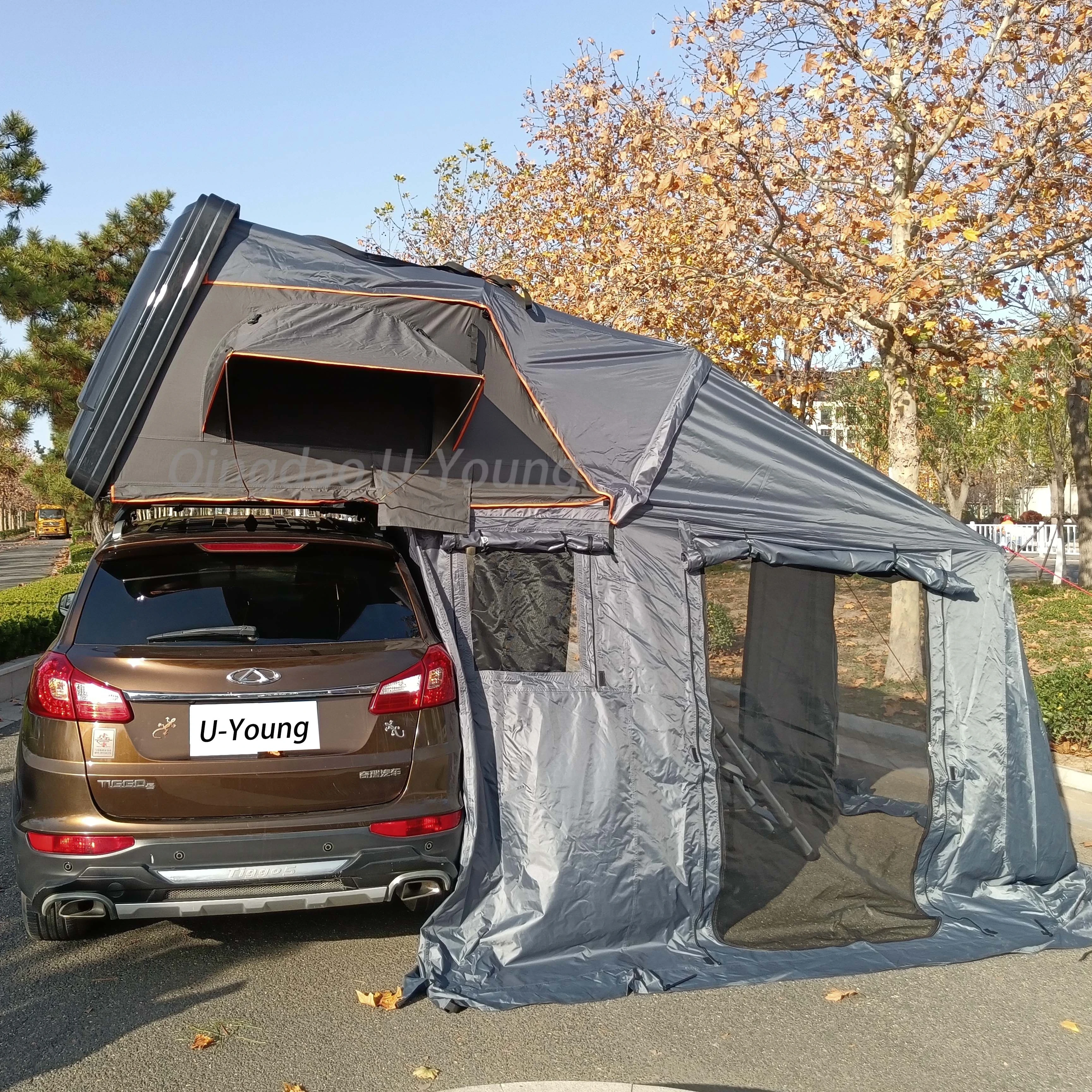 Hard Shell 4x4 Truck Camping Car Roof Top Tent With Annex awning