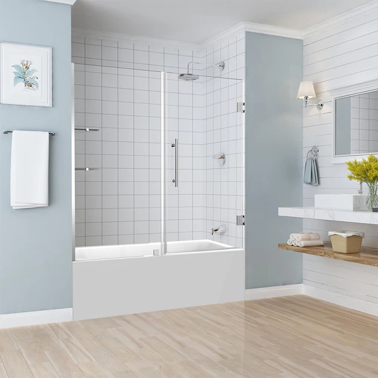 Customize project used tub glass doors on bathtub frameless swing bathtub doors