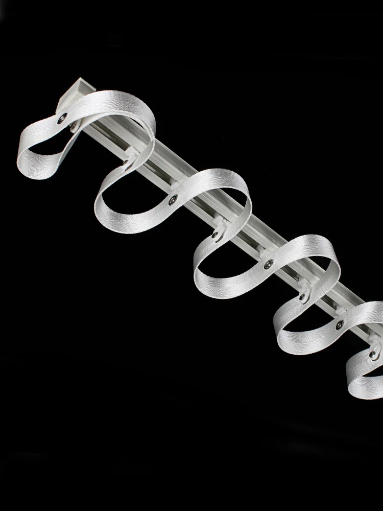 New Trend Clear Drapery Aluminium Alloy Ripple Fold Track S Shape Track