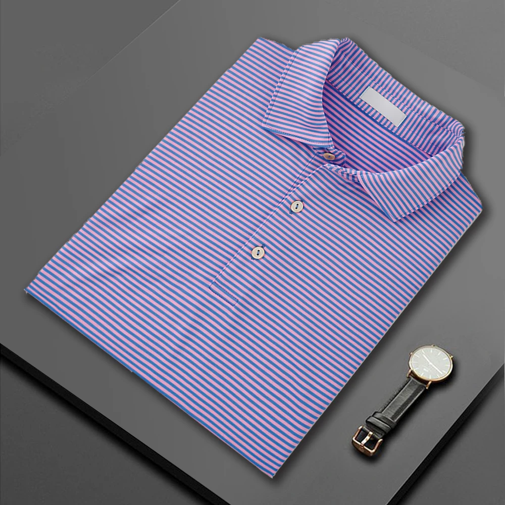 Luxury High Quality  Oversized Moisture Wicking Custom Polo Shirts With Embroidery Logo Print Polo Golf T-shirt