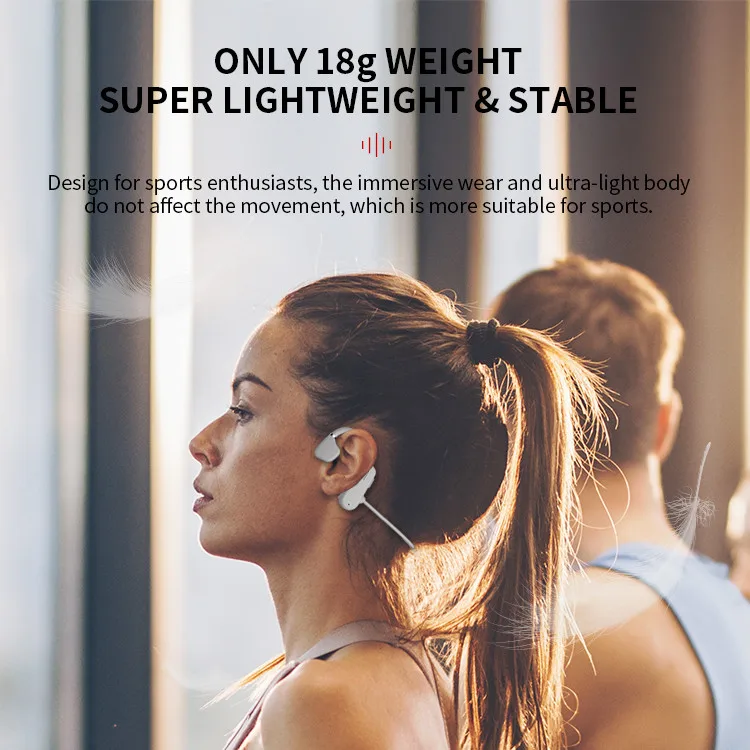 Air Conduction Headphones Blue Tooth Sports Stereo Earphones Wireless Headset With Mic Handsfree For iPhone Xiaomi Huawei