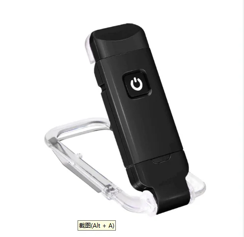 USB Rechargeable Warm White LED Book Light Mini Flexible Lamp with Clamp for Night Reading in Bed Lithium Battery for School Use
