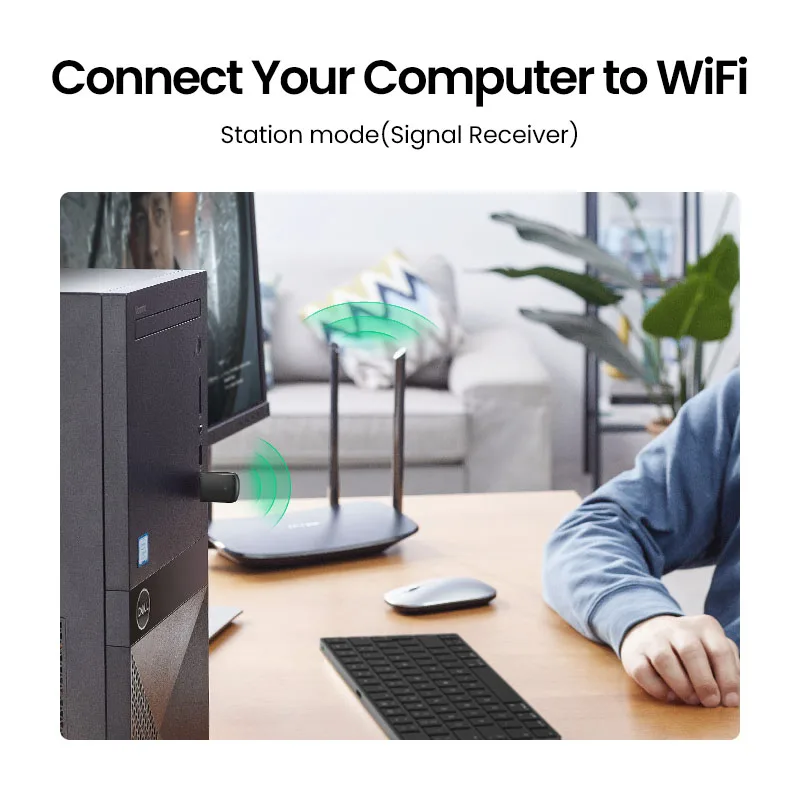  Wi-Fi адаптер Ugreen 650 Мбит/с USB 2 4/5