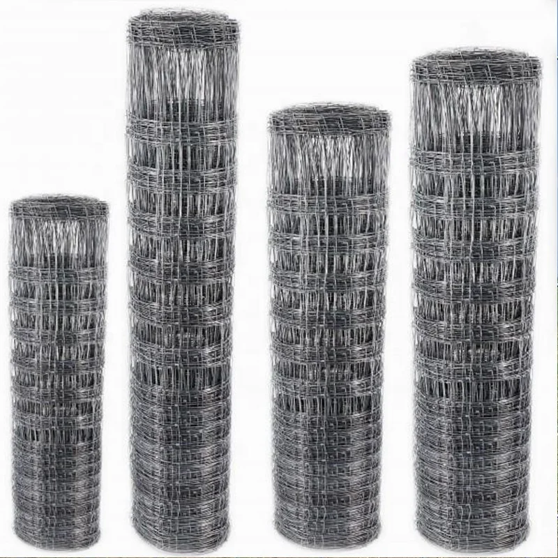 Peru Market 100m Per Roll Cheap Hot Dipped Galvanized Wire Mesh Hinge Joint Knotted Horse Fence Cattle Farm Field Fence