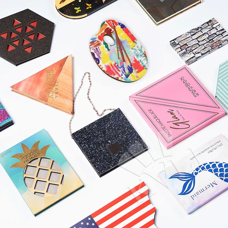 Oem empty magnetic eyeshadow-palette pan holder makeup palette de maquillage private label