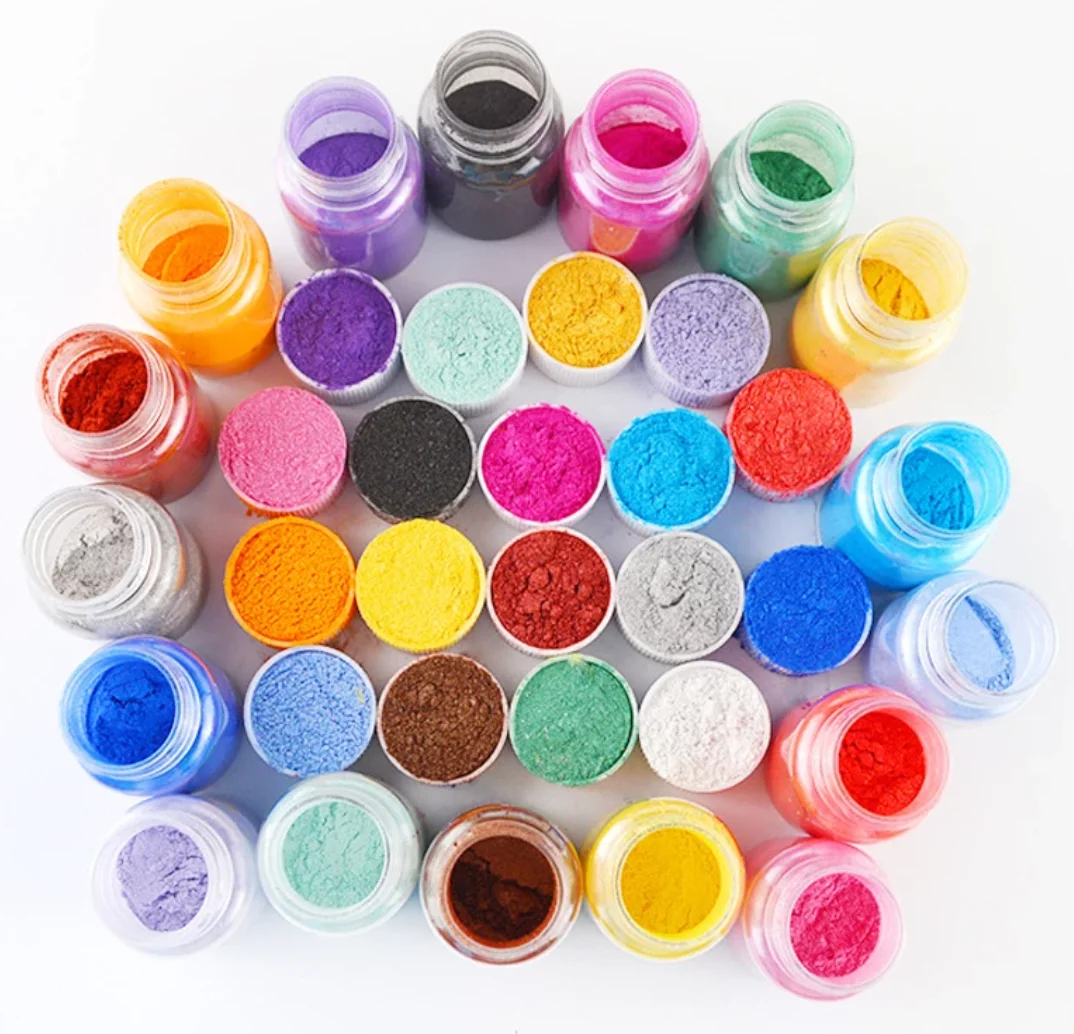 18 Color Mica Powder Epoxy Resin Dye Pearl Pigment Natural Mica Mineral Powder DIY Glitter Epoxy Mold Jewelry Making Material