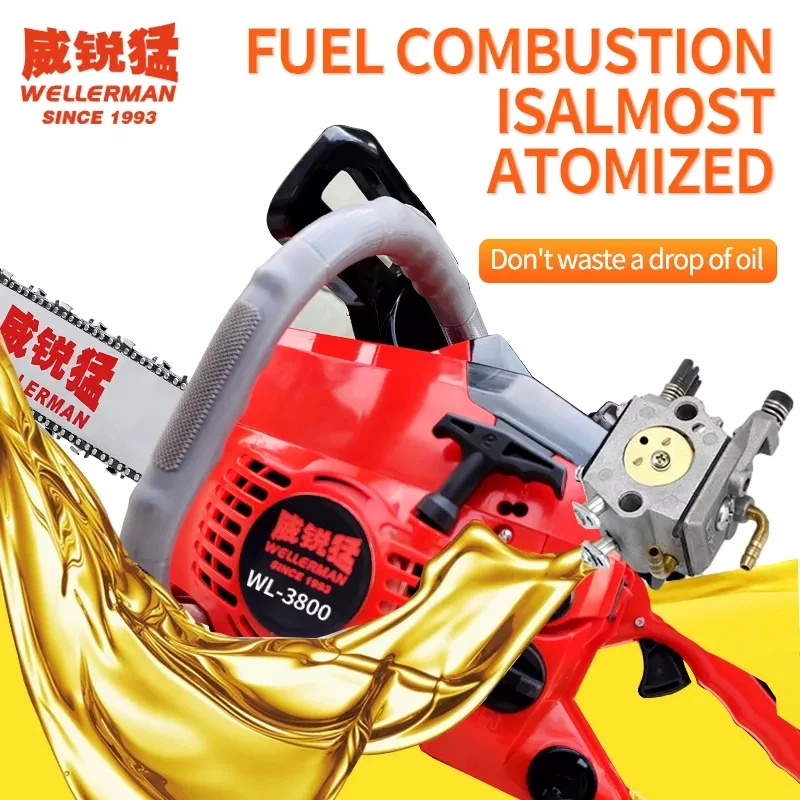 38cc Chainsaw Power Gasoline Chain Saw Gas Chain Saw Home Use Chainsaw For Wood Cutting