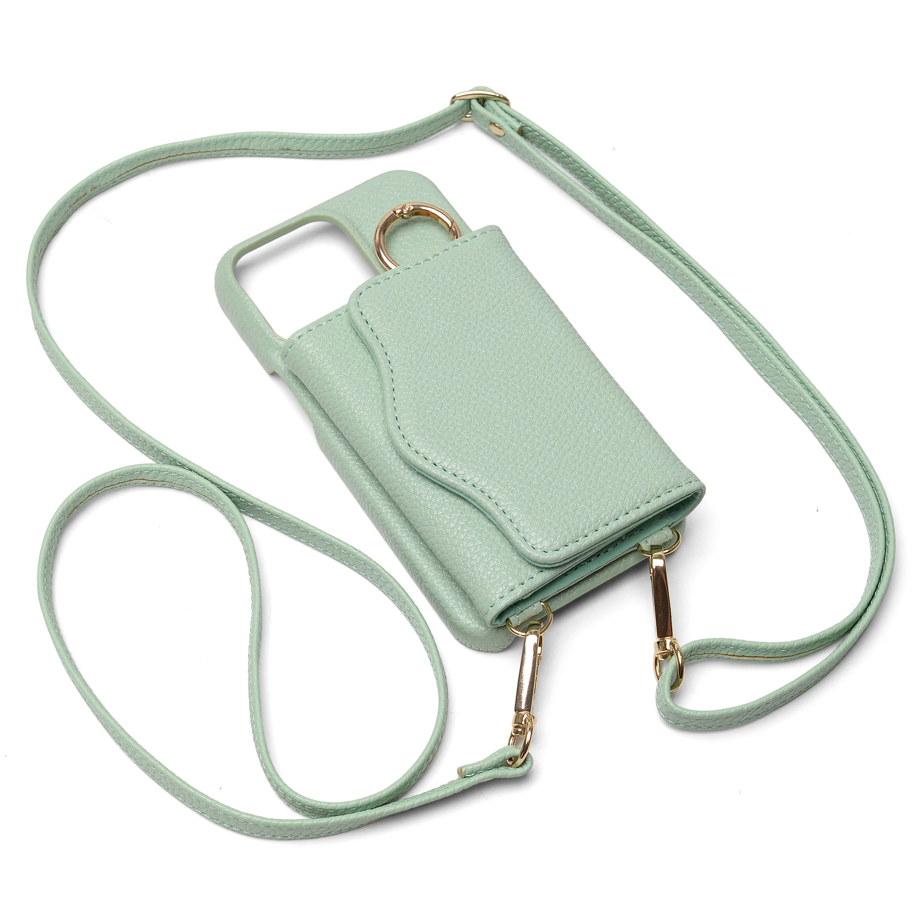Manufacture Customize Logo Leather Insert Card Mobile Phone Case for iPhone 15 14  RFID Fashionable Vintage Style  Wallet Cover