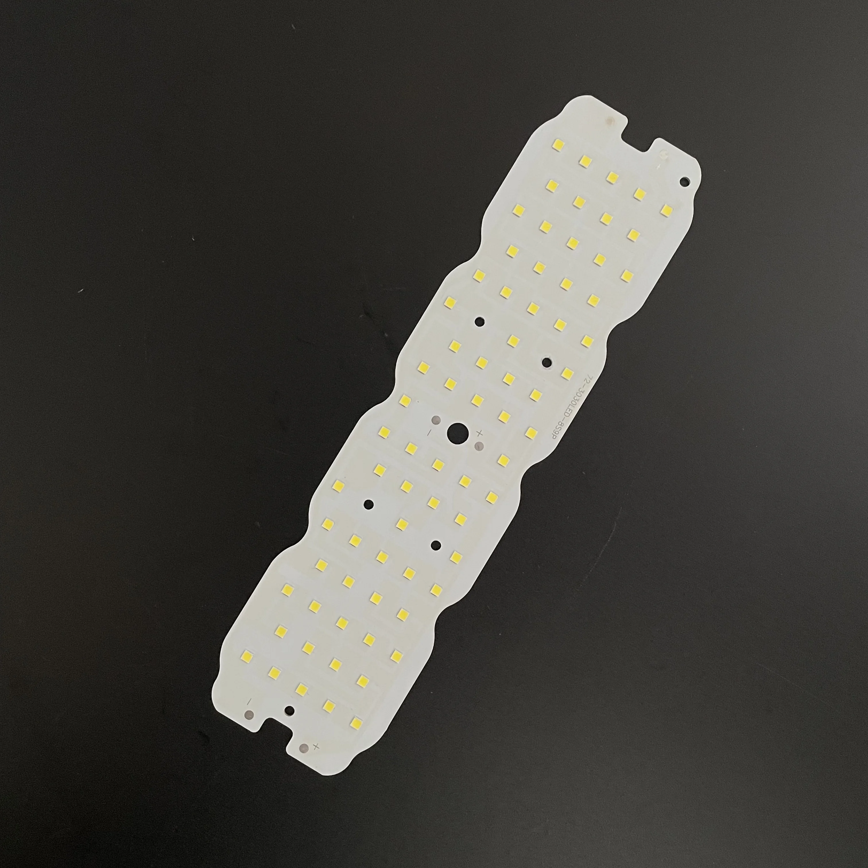250x74mm 72-in-1 120-Degree PC Cover 50W/60W LED PCB Module for Outdoor Lighting