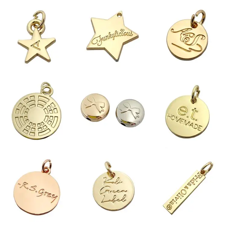 Модный дизайн бирки для ювелирных изделий с гравировкой логотипа на заказ подвески браслета/ожерелья