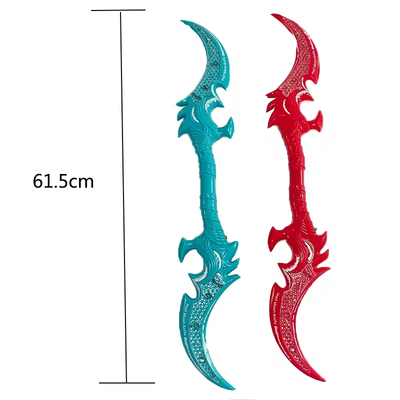 LED toys Light Up Curved Pirate Sword with LED knife Sword music children toy blade flashing Flash Sword
