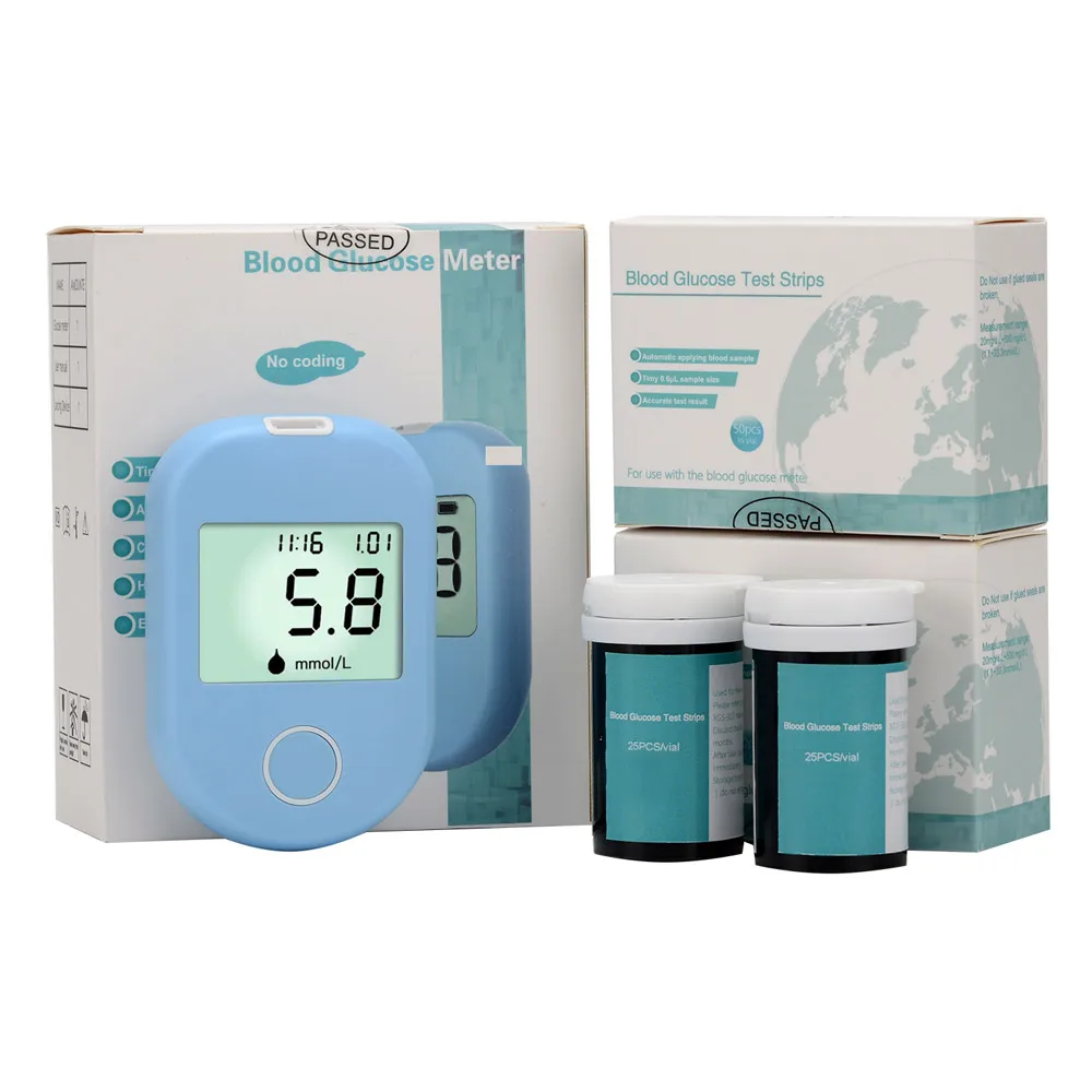 Blood glucose meter test strips sugar testing machine glucometer with good quality