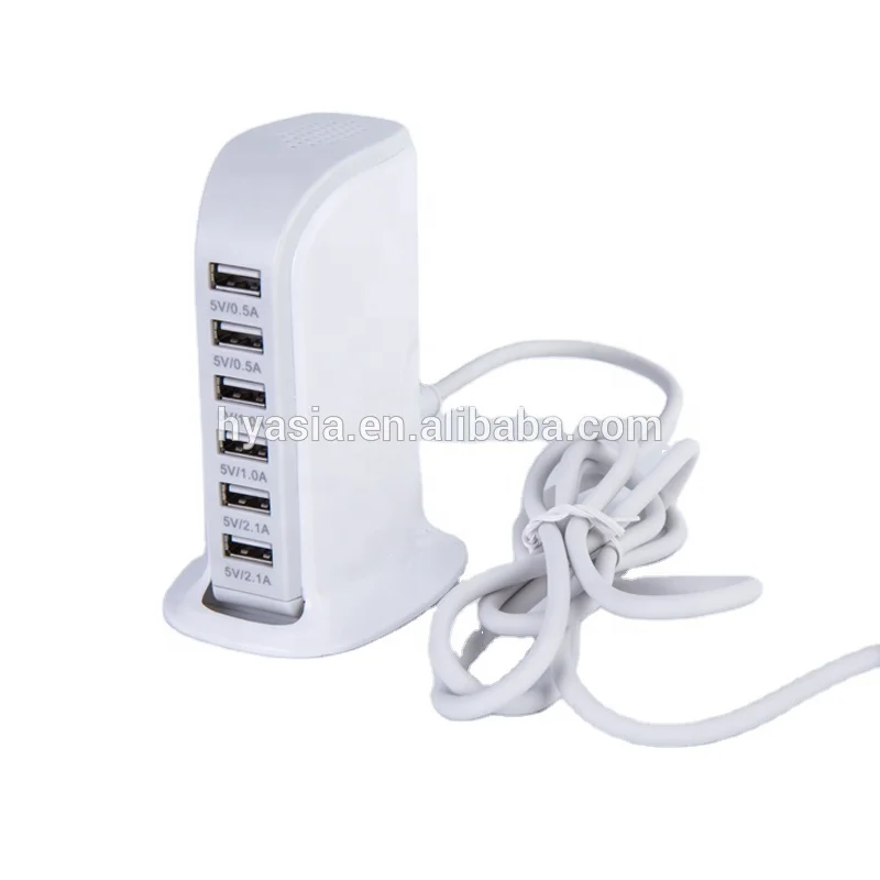 
USB ports 6 in 1 USB desk top charger home charger 5V6A office charger 